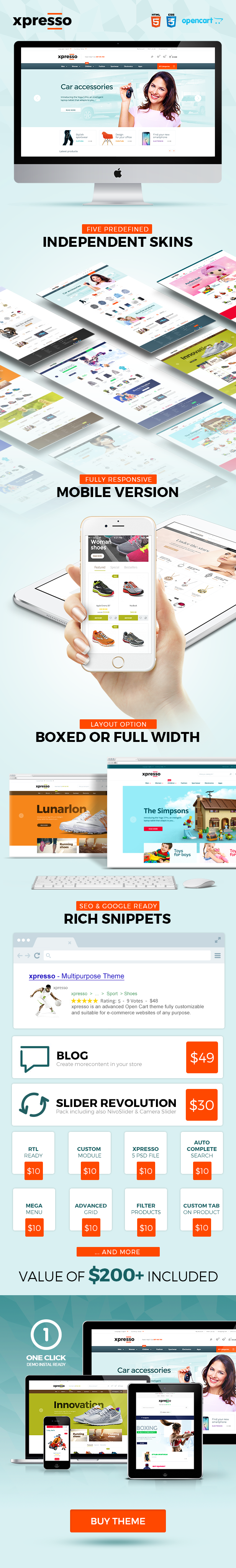 Xpresso - Responsive Multipurpose Opencart Theme - 1