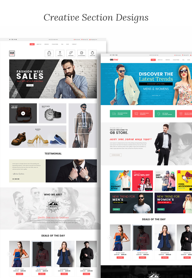 GB STORE - E-Commerce Muse Templates - 2