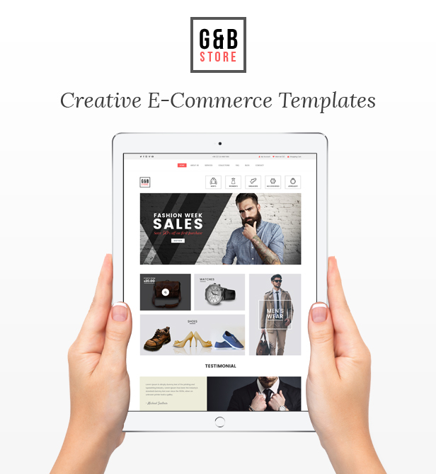 GB STORE - E-Commerce Muse Templates - 1