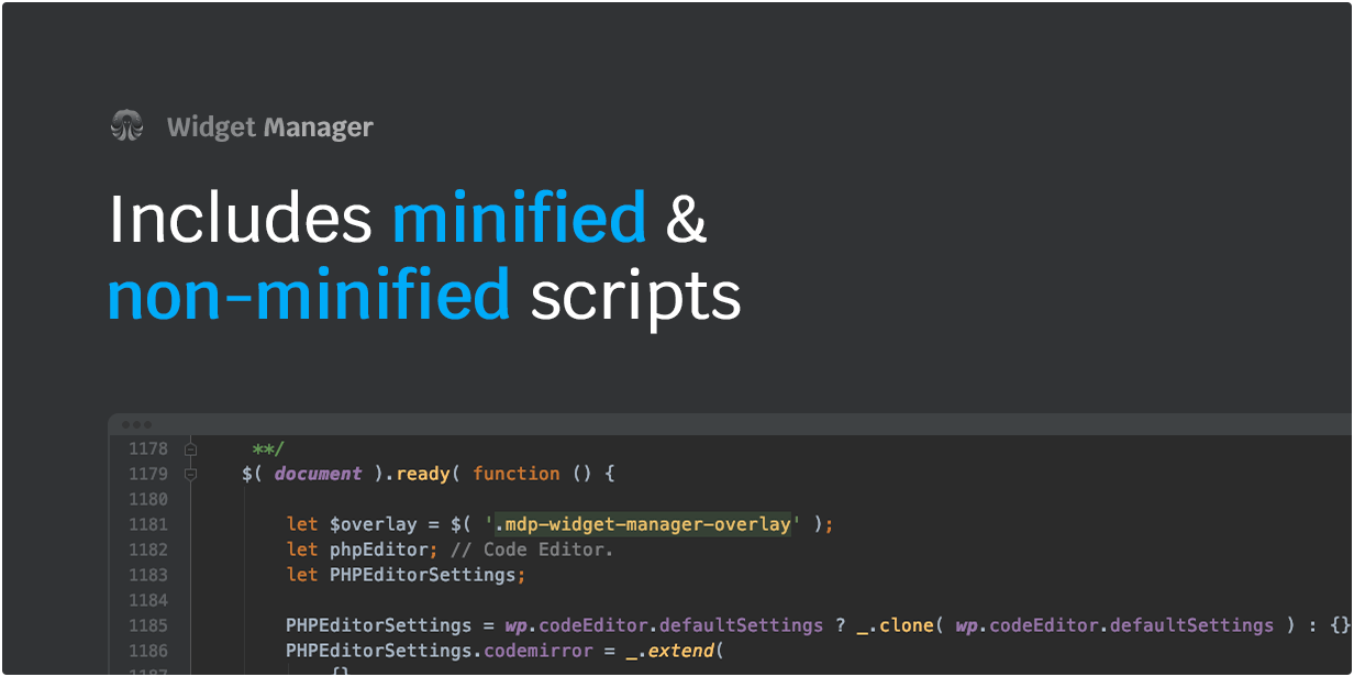Includes minified & non-minified scripts