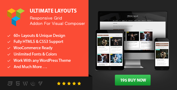 Content Blocks Layout For WPBakery Page Builder (Visual Composer) - News & Magazine Style - 2