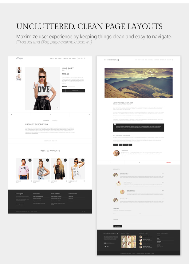 inVogue - WordPress Fashion Shopping Theme - 10