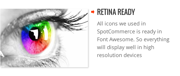 Retina Ready - SpotCommerce Blogger Shopping Template