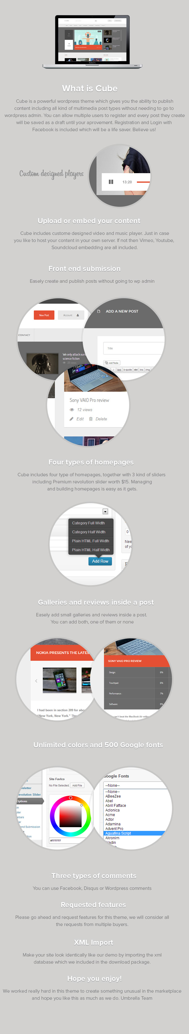 Cube: Front-end Multimedia Publishing WP Theme - 5