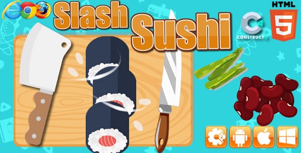 Slash Sushi - HTML5 Game (capx) - 9