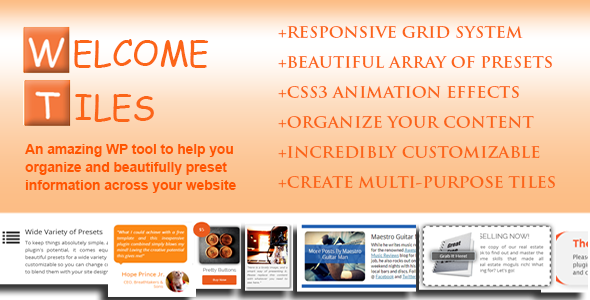 Welcome Tiles - Easy Responsive Multi-Purpose Grid - CodeCanyon Item for Sale