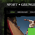 Green Grunge Styled WordPress Theme