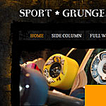 Orange Grunge Styled WordPress Theme