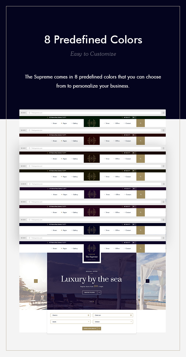 The Supreme - Luxury Hotel HTML5 & CSS3 Template - 3