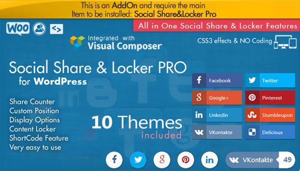 Social Share Mega Theme Pack - WordPress - 5