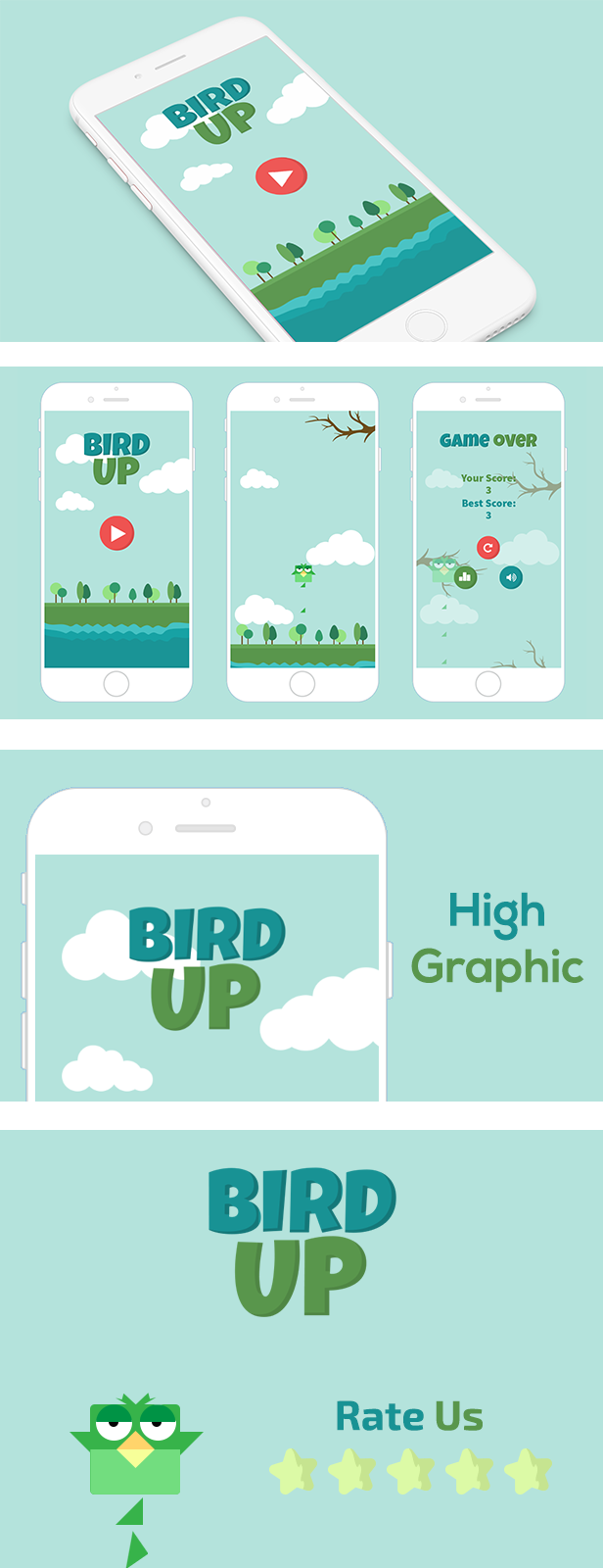 BIRD UP WITH ADMOB - ANDROID STUDIO & ECLIPSE FILE - 2