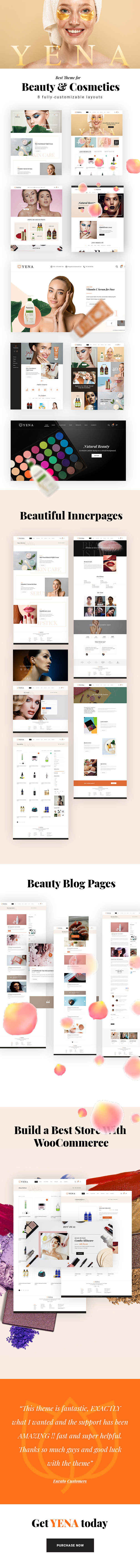 Yena – Beauty & Cosmetic WooCommerce Theme