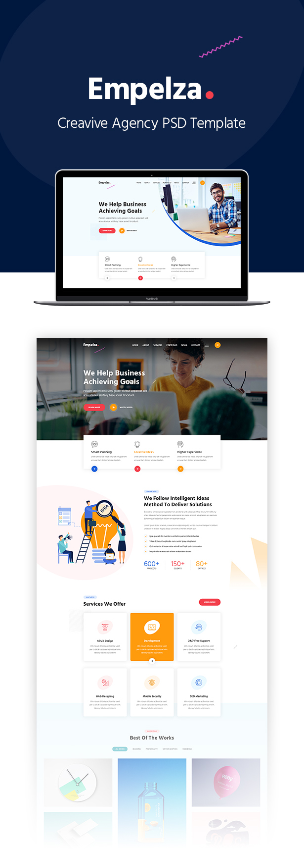 Empelza - Agency PSD Template - 1