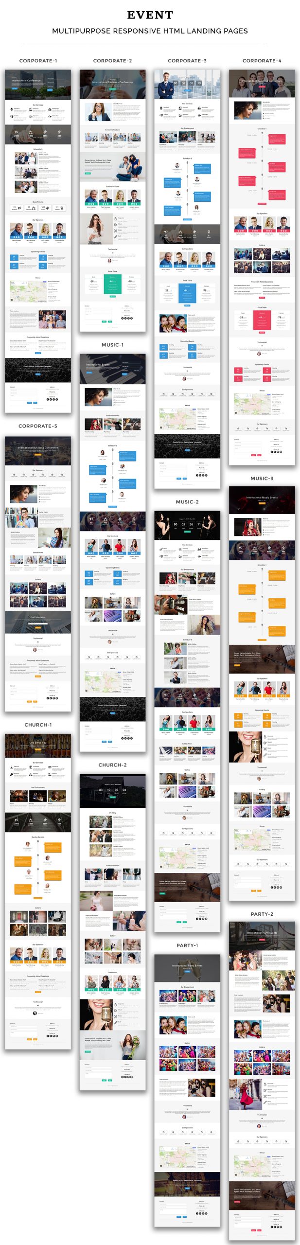 EVENT - Multipurpose Responsive HTML Landing Page