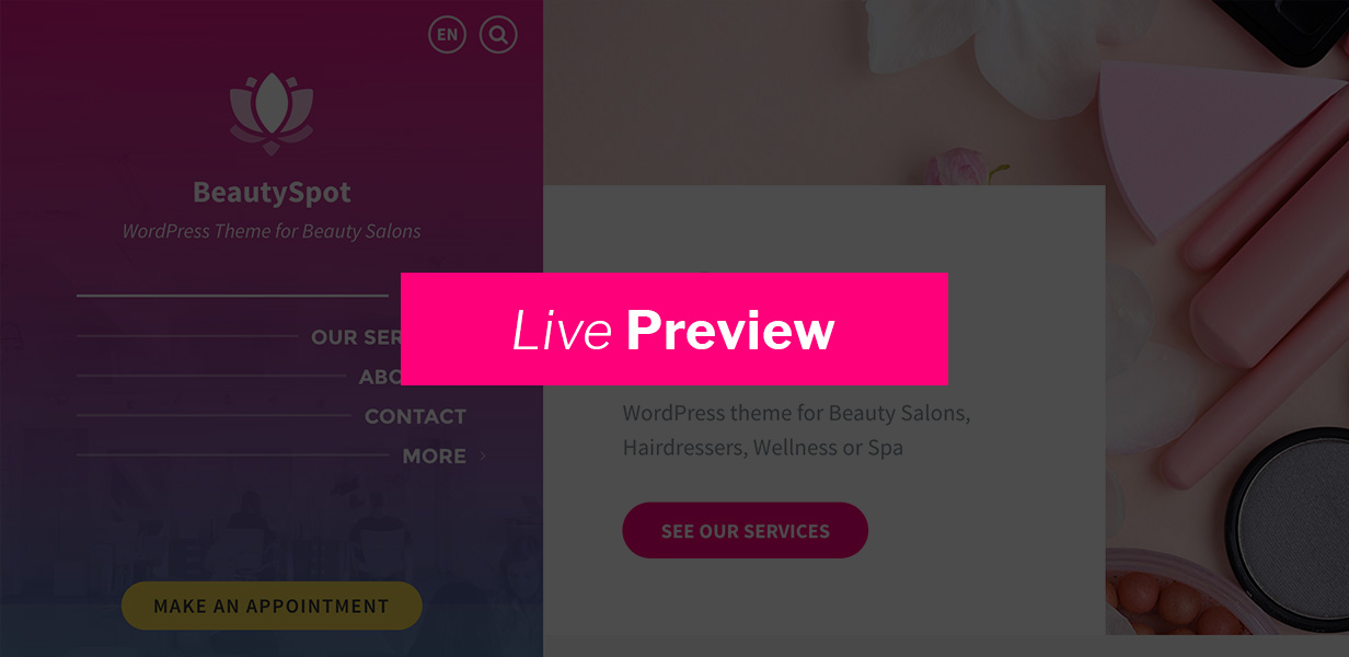 BeautySpot Live Preview