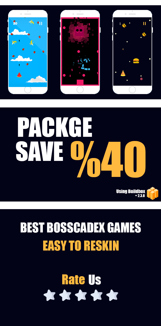 MEGA BUNDLE BEST 3 BUILDBOX IOS XCODE GAMES - WITH ADMOB - 4