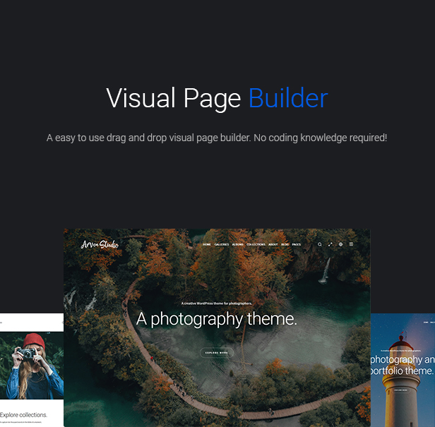 WordPress photography theme