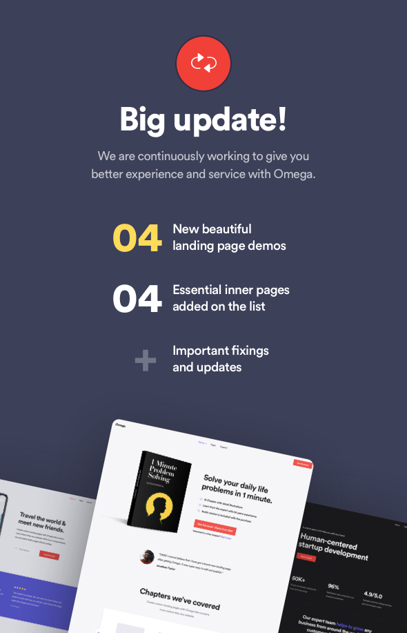Omega - Landing Page Template for SaaS, Startup & Agency - 3