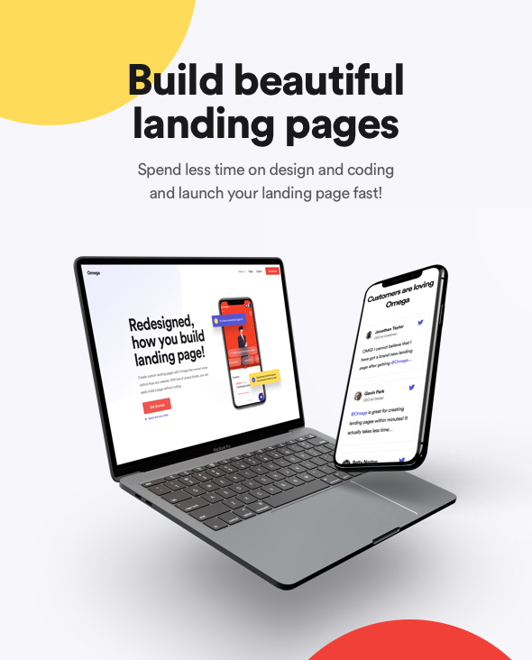 Omega - Landing Page Template for SaaS, Startup & Agency - 4