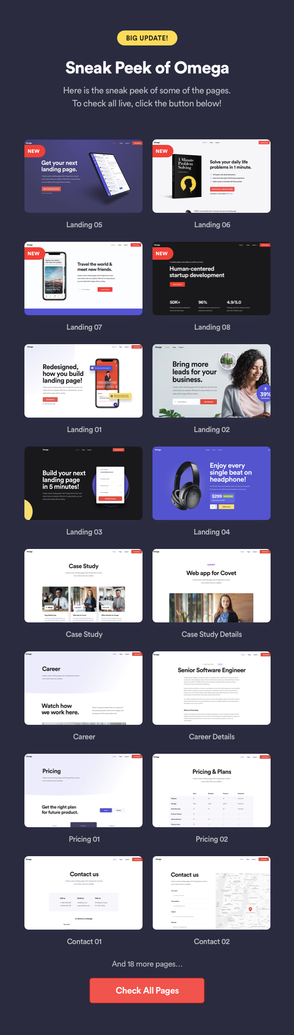 Omega - Landing Page Template for SaaS, Startup & Agency - 7