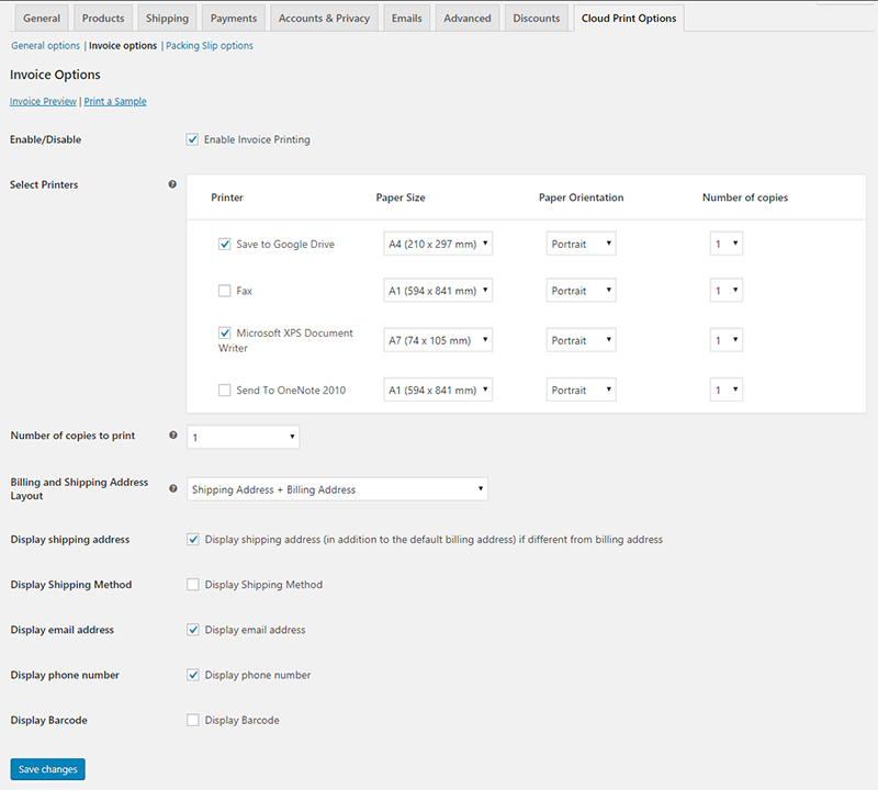 WooCommerce Google Cloud Print | Woocommerce Automatic Order Printing - 4