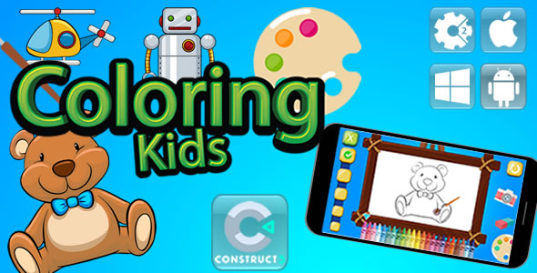 Coloring Kids - Html5 Game (Capx) - CodeCanyon Item for Sale