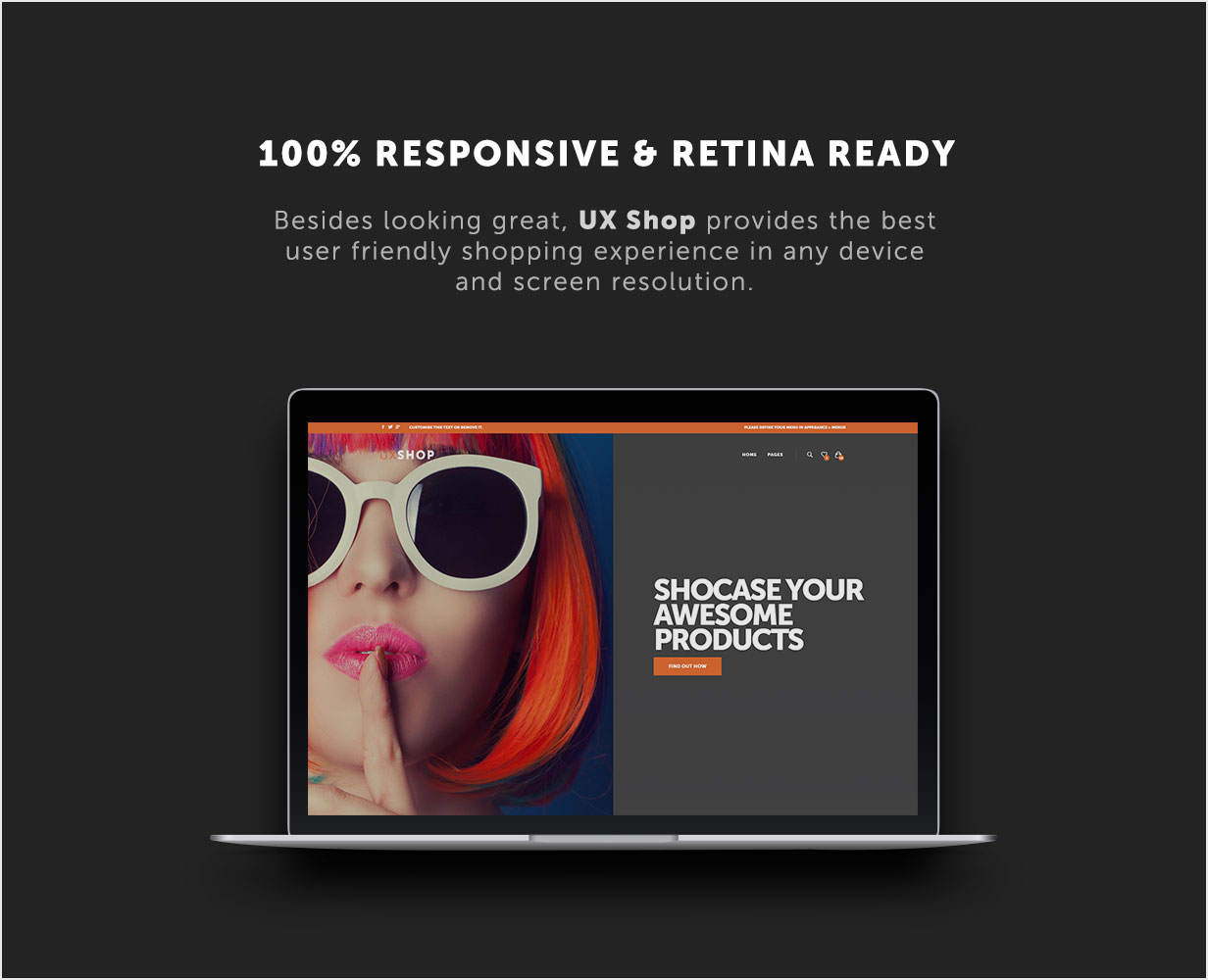 UX Shop WooCommerce theme - Responsive and retina ready