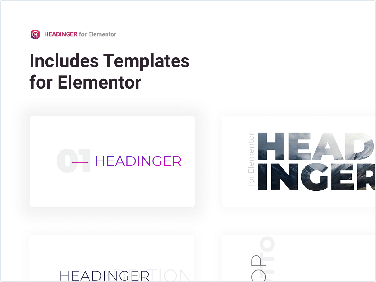 Includes Templates for Elementor