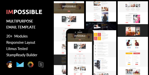 IMPOSSIBLE - Multipurpose Responsive HTML Landing Page - 1