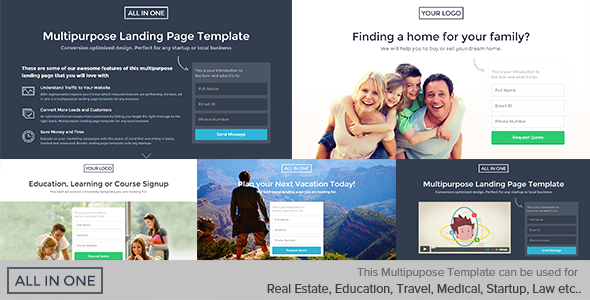 Multipurpose Landing Page Template - ReadyMade - 2