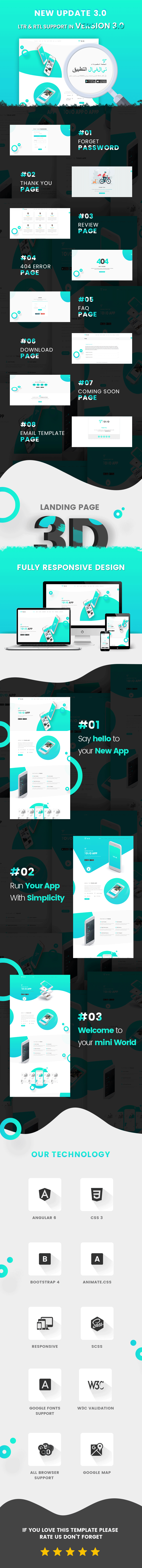 tovo app landing page