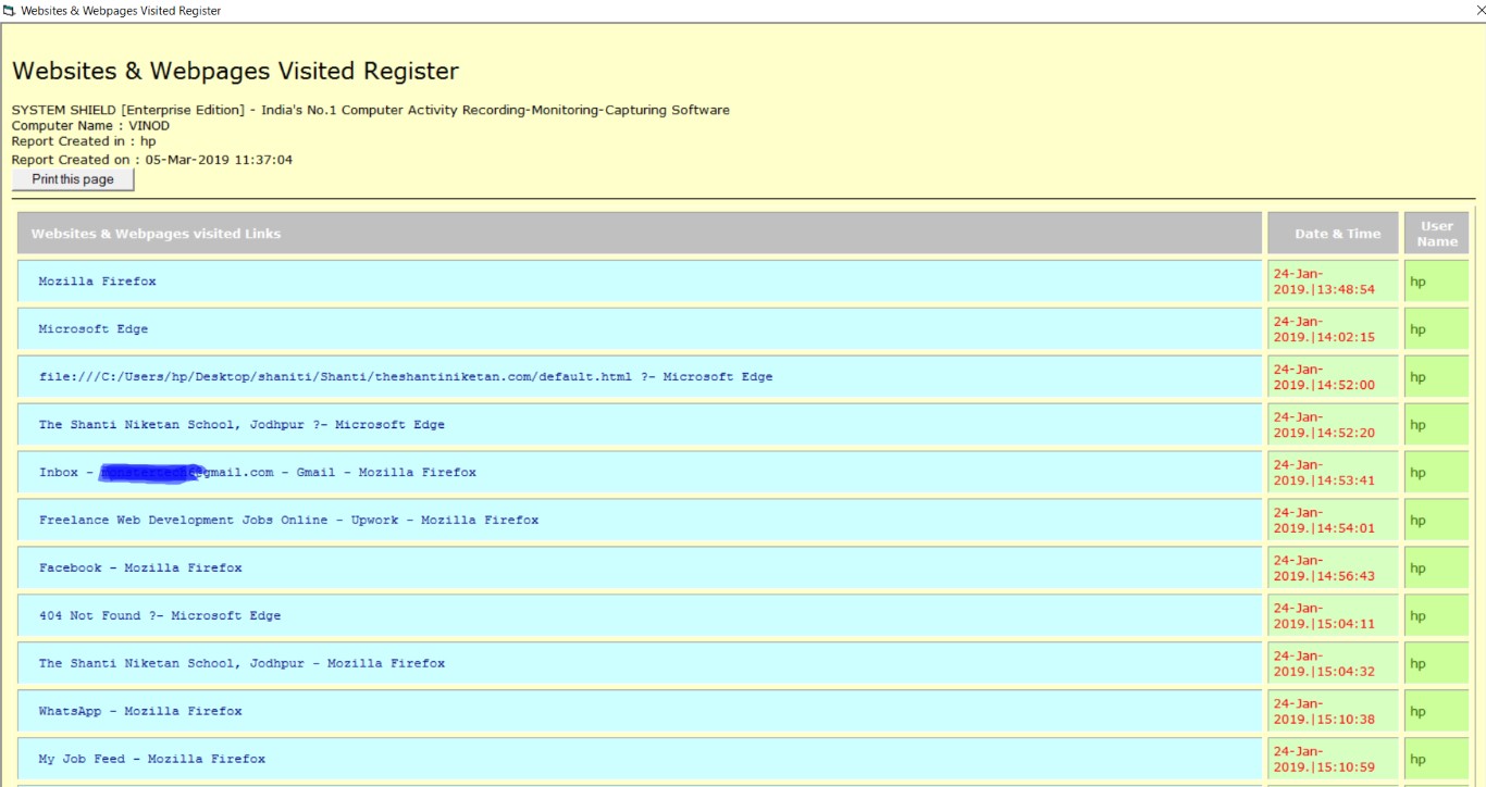 System Shield Employee Computer Recording Software