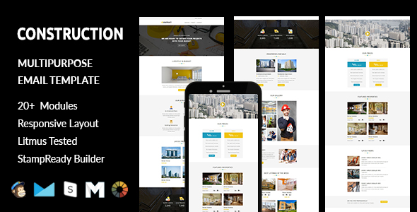 CONSTRUCTION - Multipurpose Responsive HTML Landing Page - 1