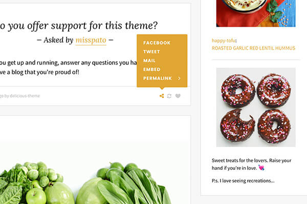 Delicious Tumblr Theme - 7