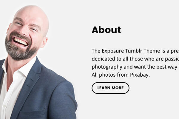 Exposure Tumblr Theme - 3