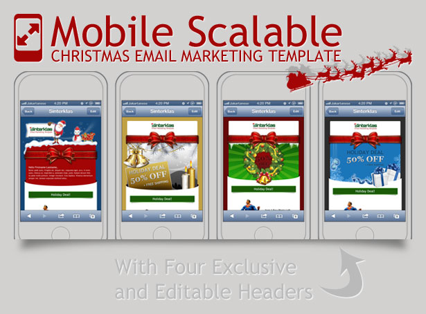 Sinterklas - Christmas Mobile Scalable HTML Email - 1