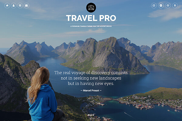 Travel Pro Tumblr Theme - 1