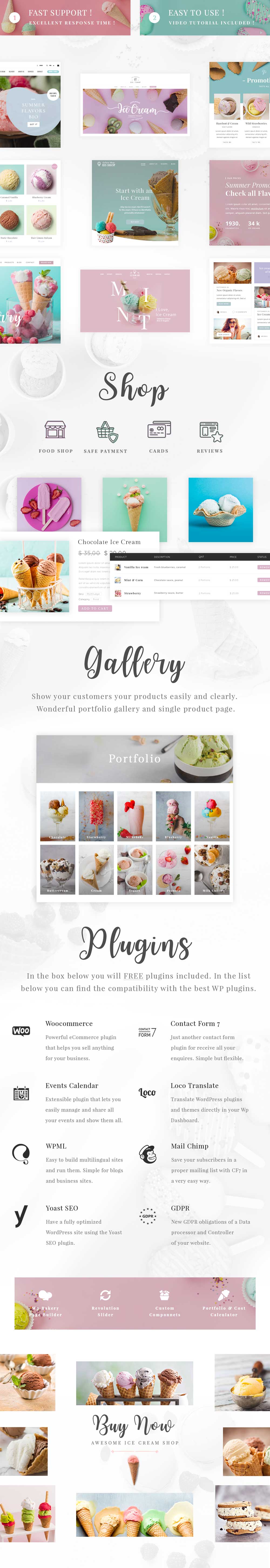 Eis - Ice Cream Shop WordPress Theme - 1