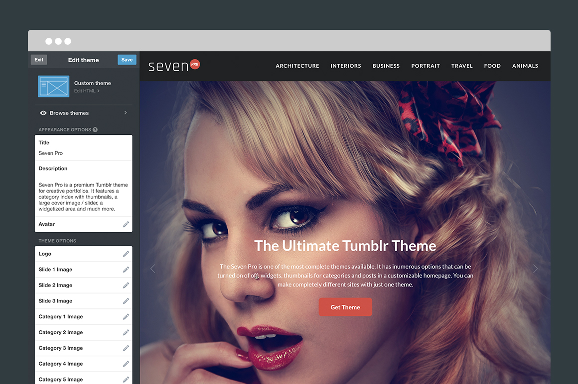 Seven Pro Tumblr Theme - 4