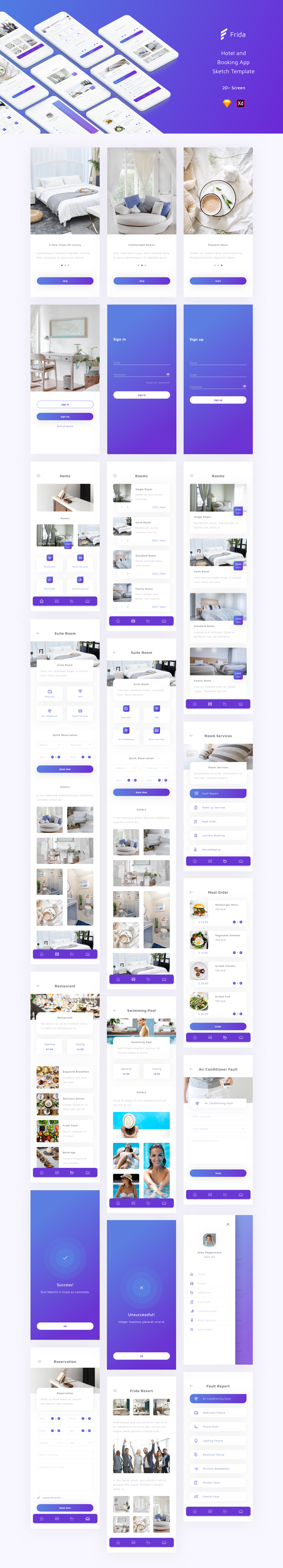 Frida - Hotel UI Kit - 2