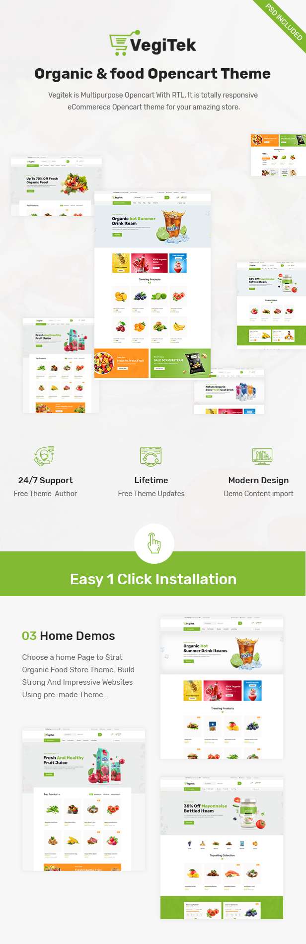 Vegitek Opencart Theme