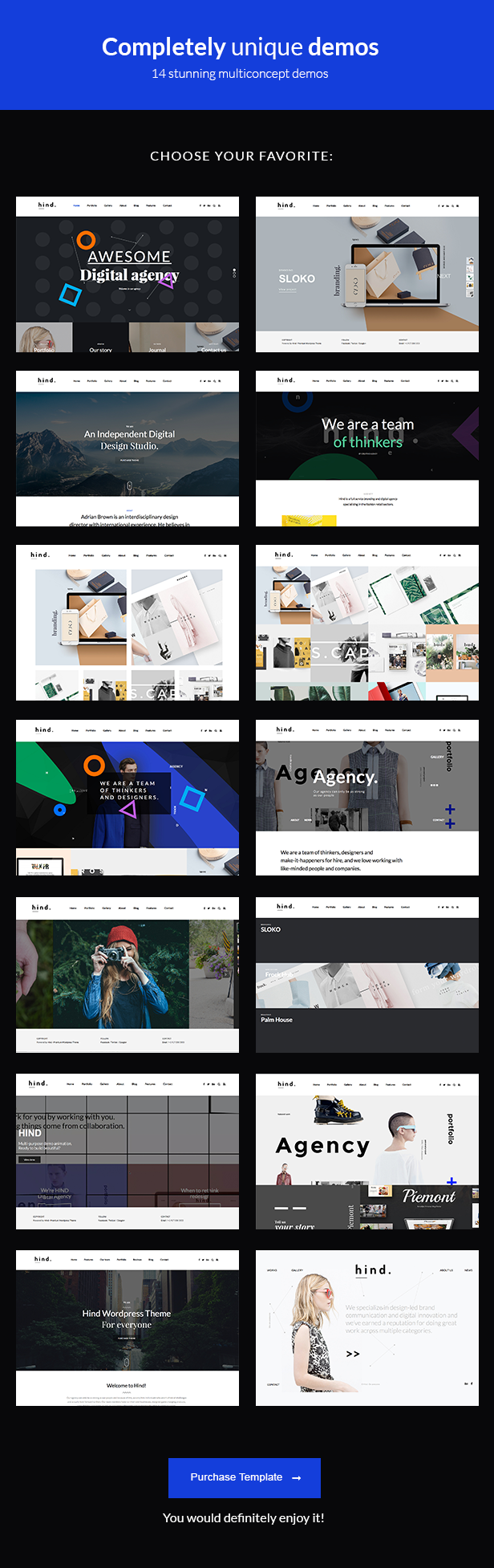 Hind - Multi-Concept Portfolio HTML Template - 3