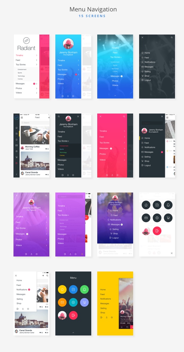 Radiant UI Kit - 200+ for Sketch - 4