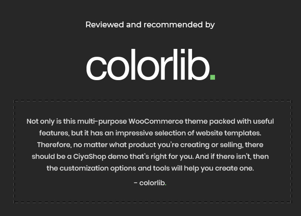 CiyaShop - Responsive Multi-Purpose WooCommerce WordPress Theme - 22