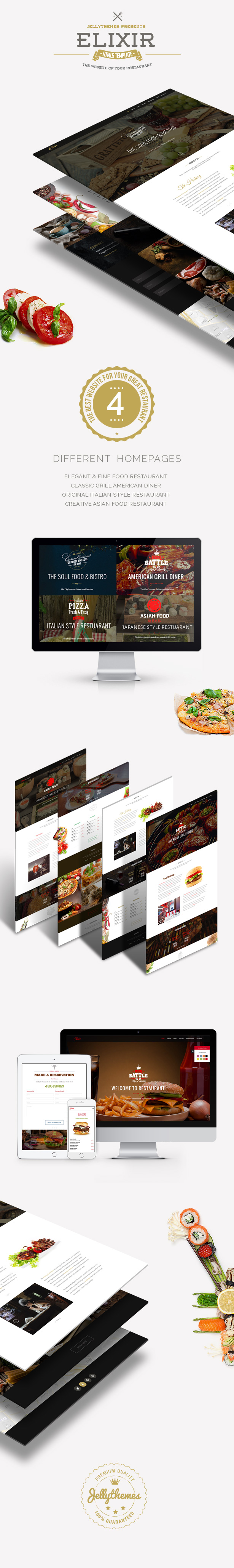 Elixir - Restaurant HTML Responsive Template - 2