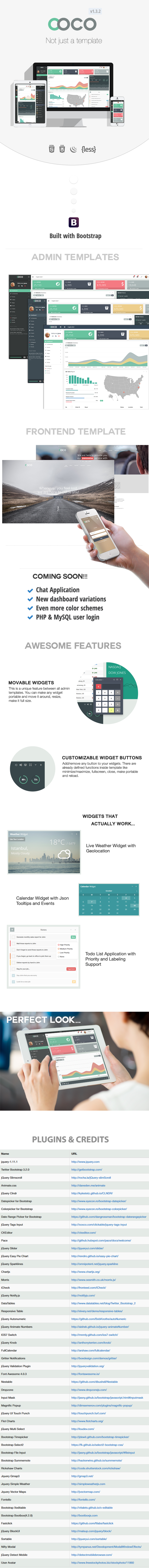 Coco - Responsive Bootstrap Admin and Frontend Template - 5