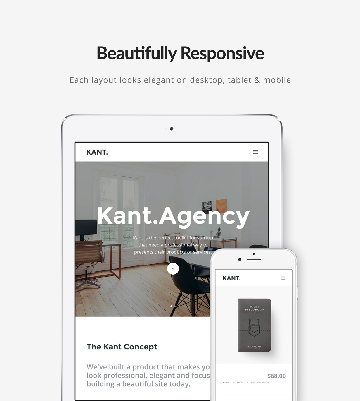 Kant - A Multipurpose Template For Startups And Freelancers - 2