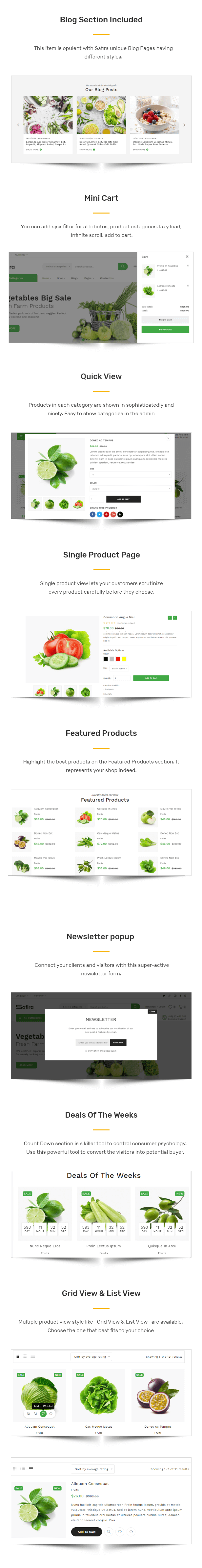 Safira - Organic food HTML Template