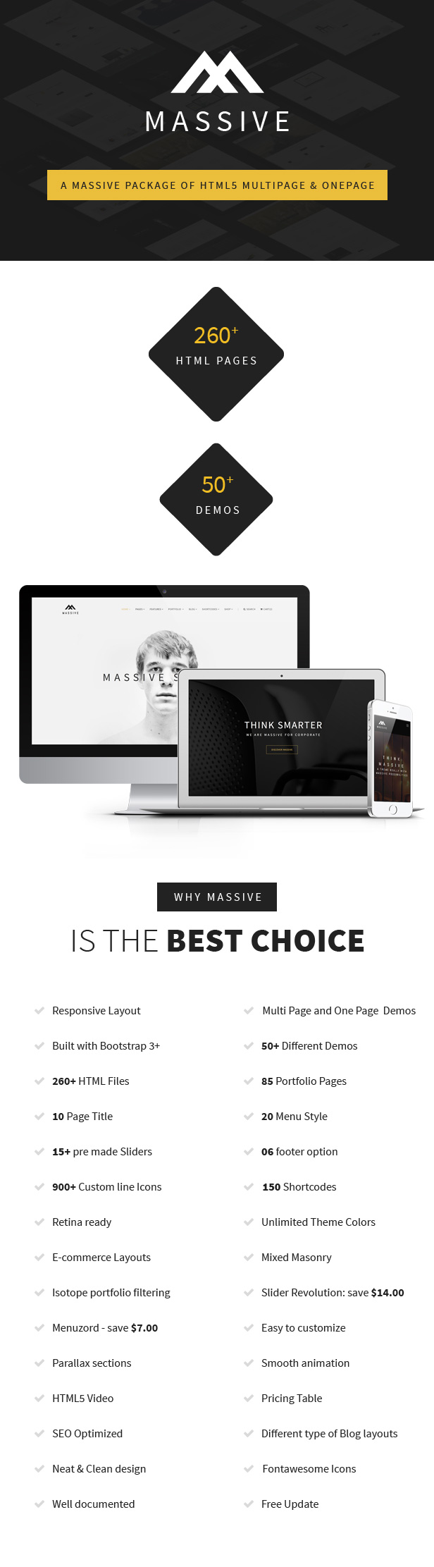 Massive - Responsive Multi-Purpose HTML5 Template - 8