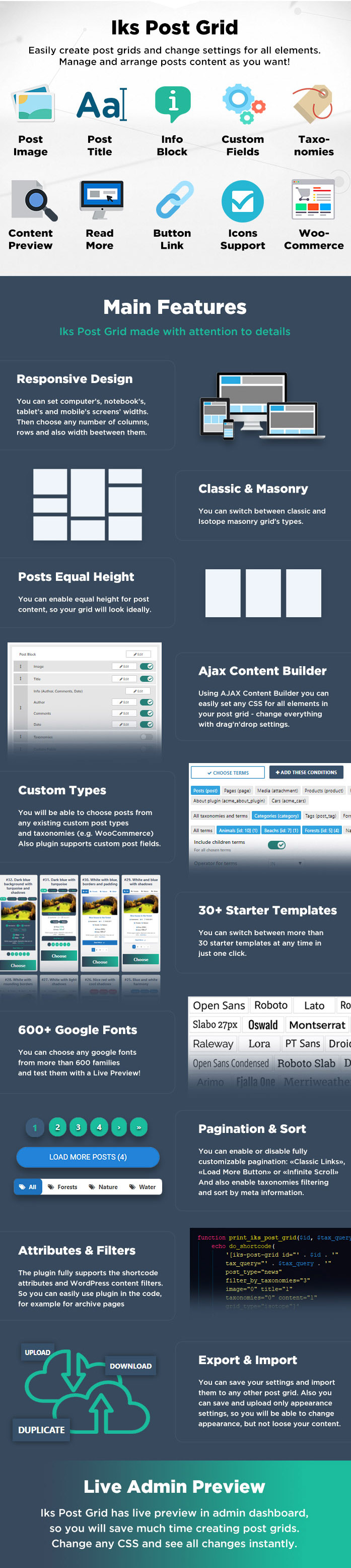 Iks Post Grid - Super Customizable Post Grid, Portfolio, Showcase, Gallery or Woo for WordPress - 8